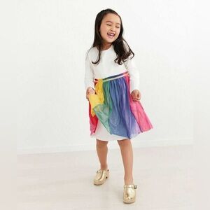 Hanna Andersson 140 (10) girls wardrobe bundle tulle dresses leggings pants tees